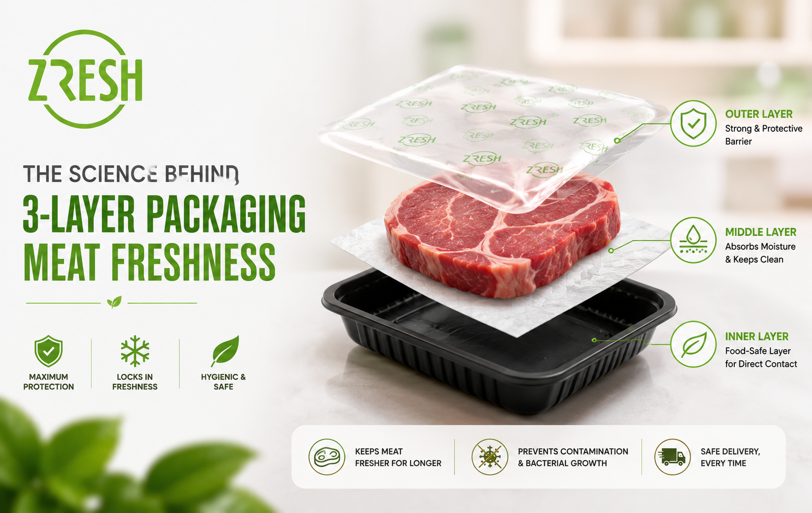 The Science of Absolute Cleanliness: How 3-Layer Packaging Revolutionizes Meat Freshness