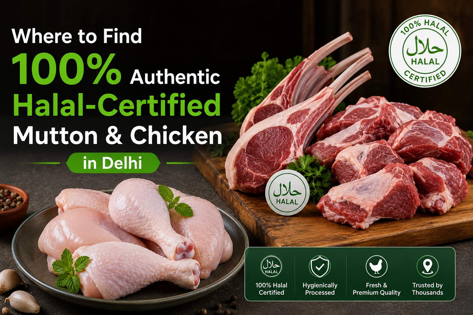 Halal-Certified Mutton & Chicken in Delhi