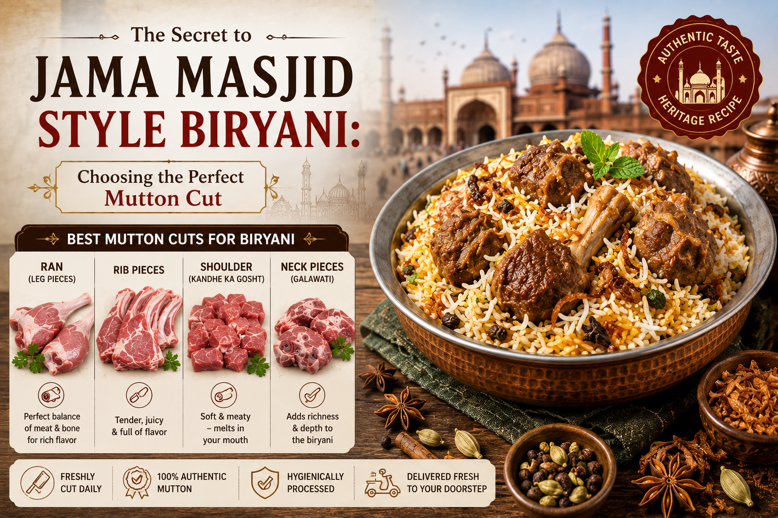 Mutton biryani cut online