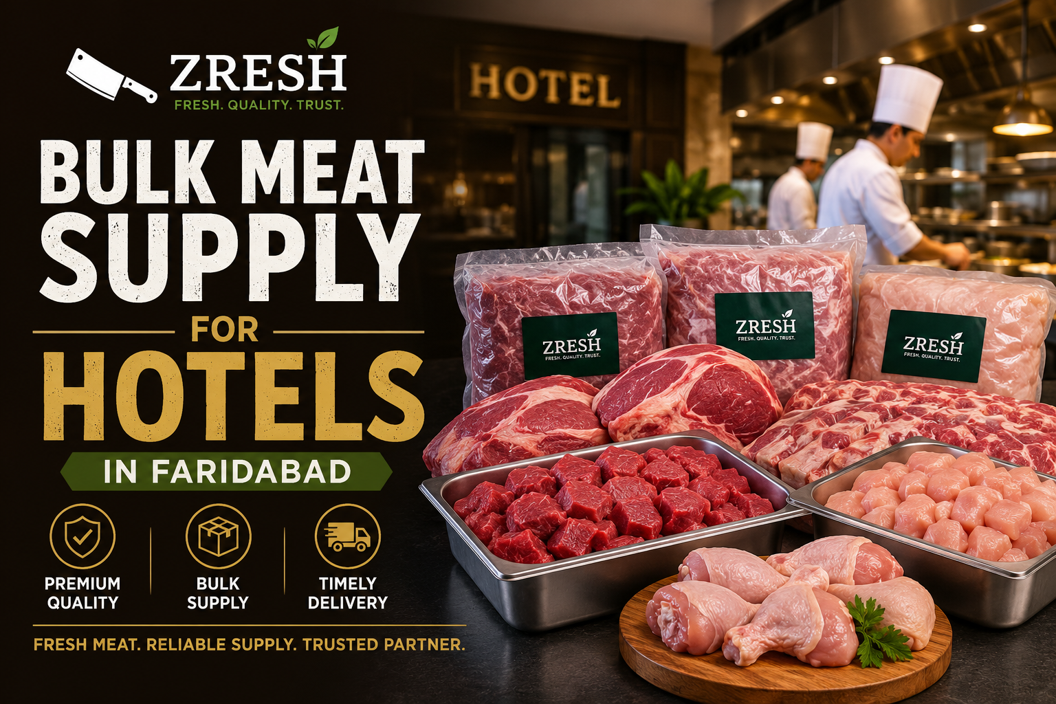 Bulk Meat Supply for Hotels in Faridabad