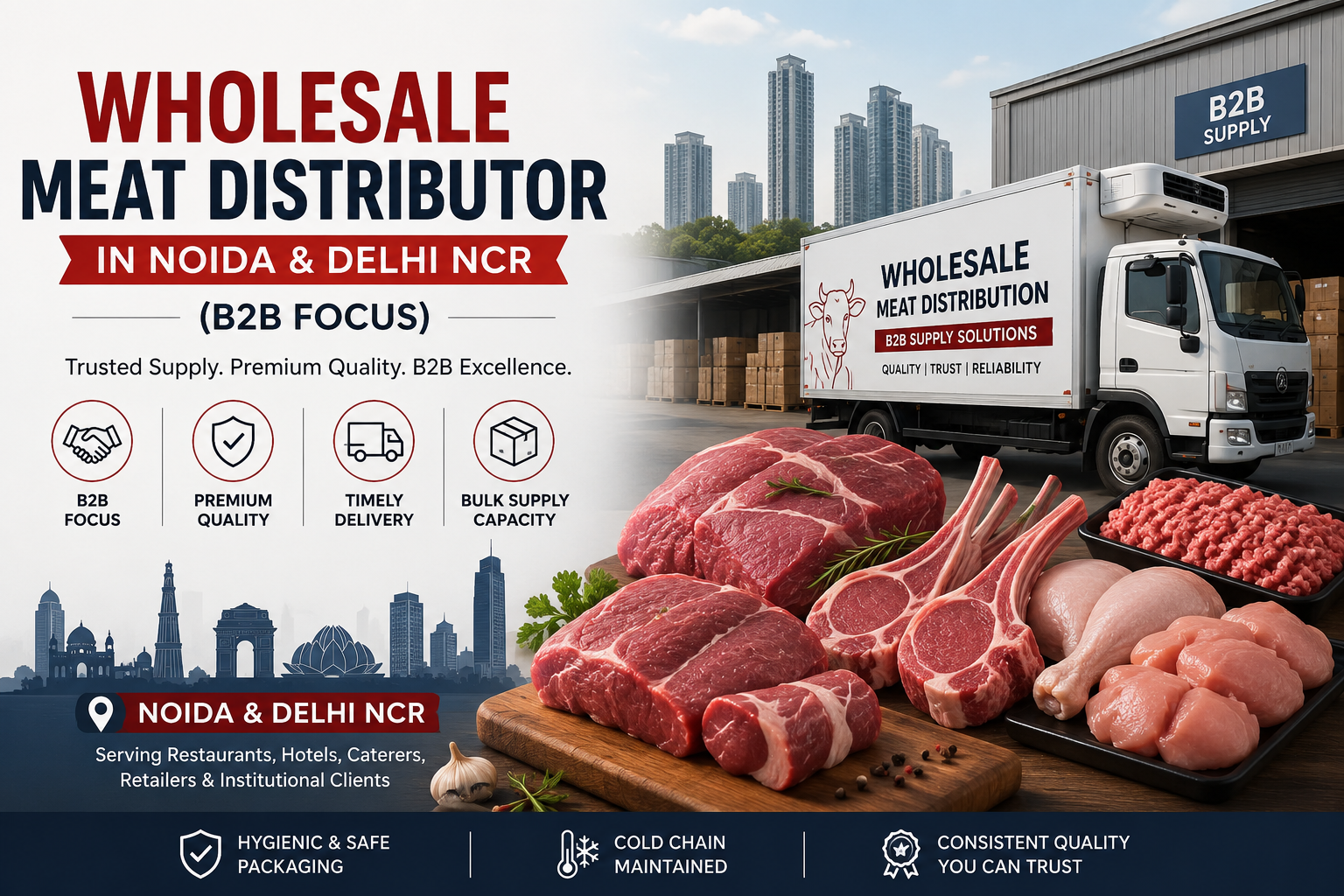 Wholesale Meat Distributor in Noida & Delhi NCR